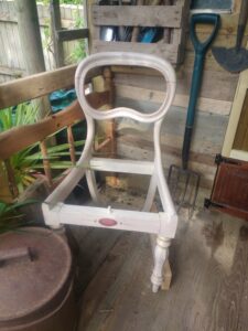 An old dining chair