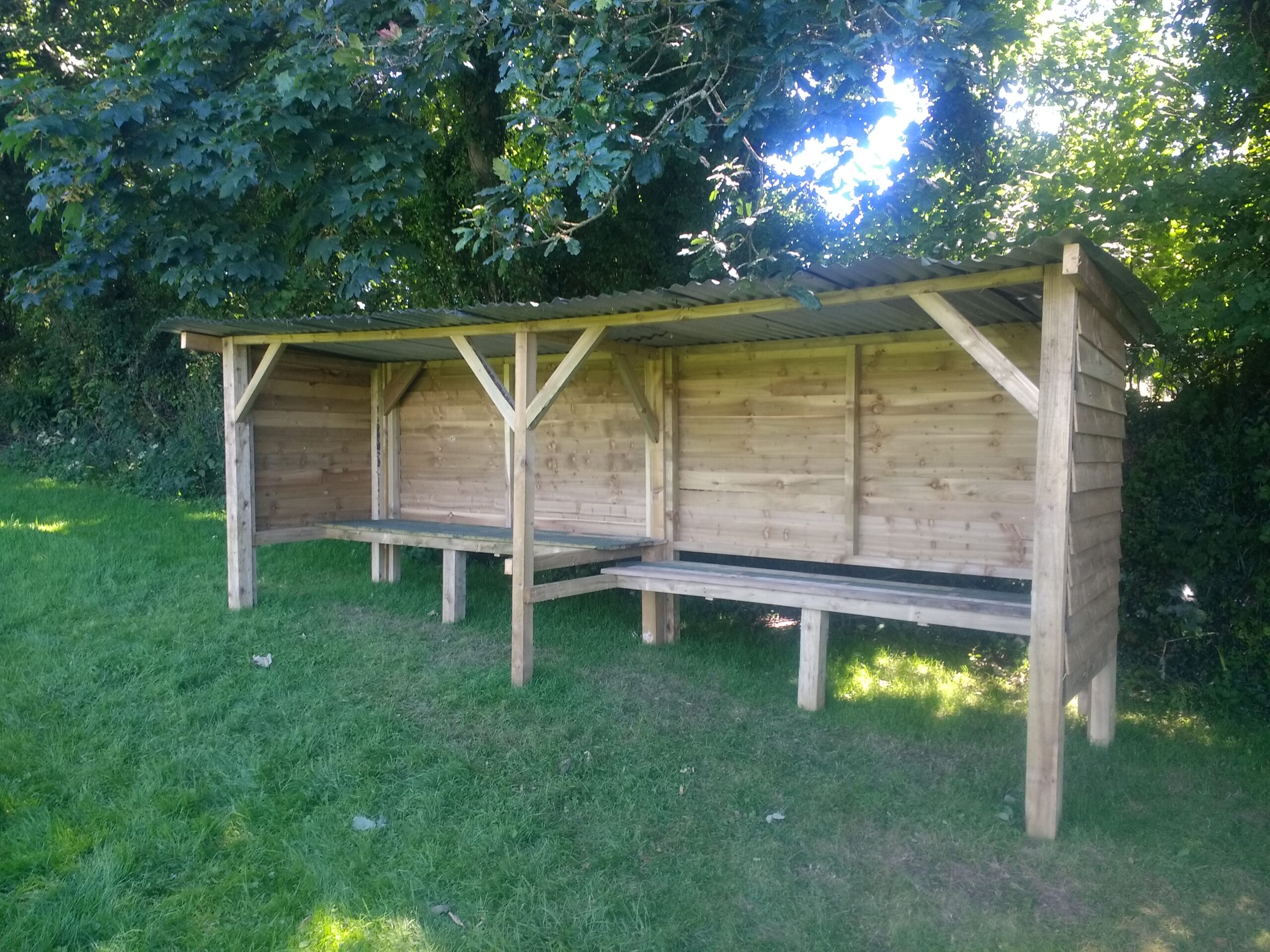 Lerryn School Dugout front View