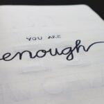 you are enough text